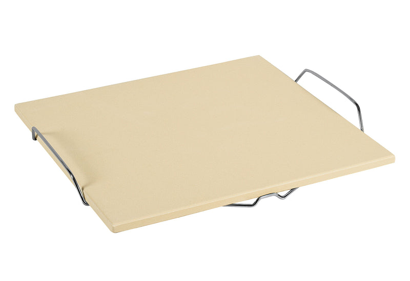 KÜCHENPROFI Pizzastein mit Gestell 38x33,5x1cm