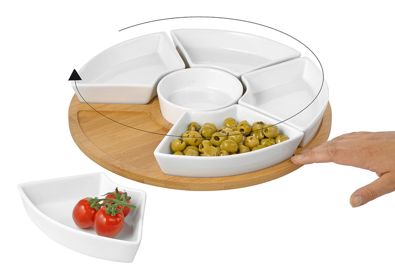 ESMEYER Servierteller drehbar Susan Ø34,5cm 7teilig