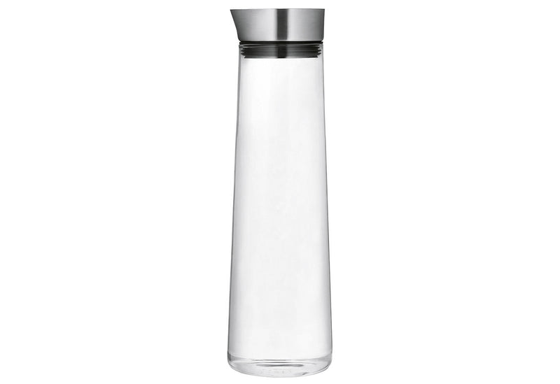 BLOMUS Wasserkaraffe Acqua Edelstahl matt/Glas/Silikon 1000 ml 30cm Ø9cm