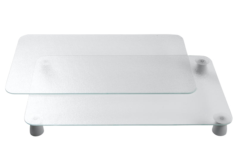 WENKO Herd-Abdeckplatte Glas 52x30cm transparent 2Stück