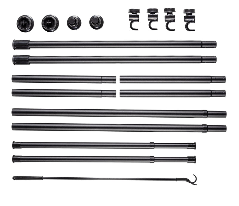 WENKO Teleskop-Garderobe Herkules Basic schwarz