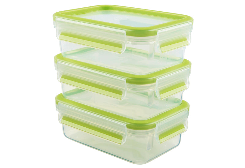 EMSA Frischhaltedose Clip & Close 0,55l 3er Set hellgrün