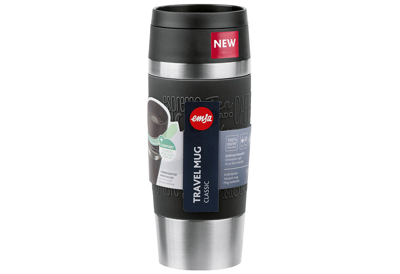 EMSA Isolierbecher Travel Mug Classic 0,36l schwarz