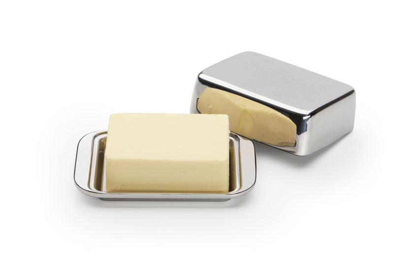 WEIS Butterdose 1/2 Pfund für 250g doppelwandig Edelstahl