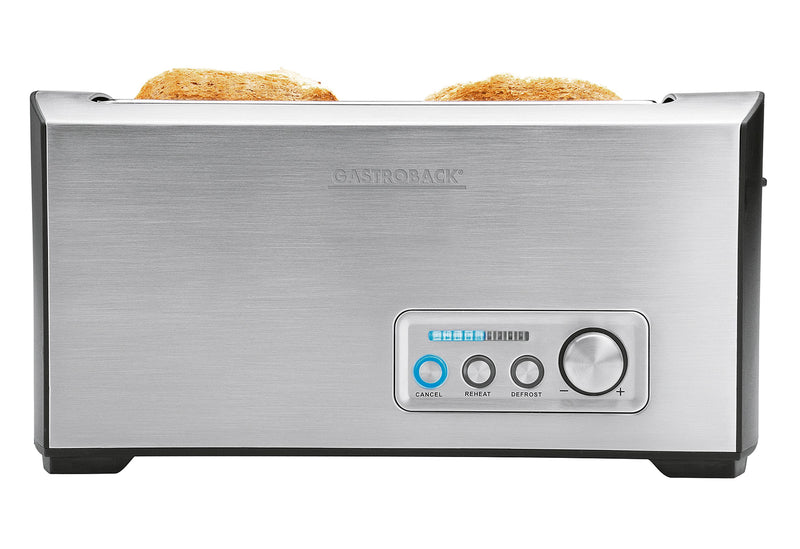 GASTROBACK 42398 4-Scheiben-Doppel-Langschlitz 1500 Watt Edelstahl