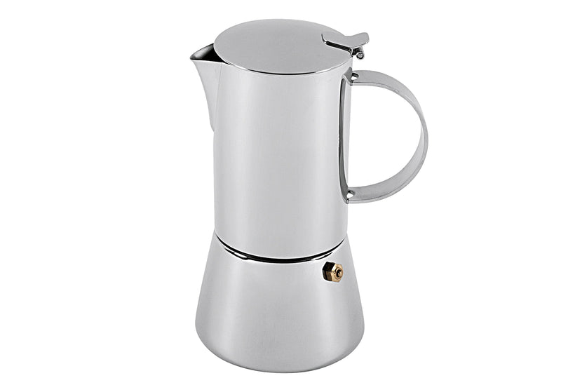 CILIO Espressokocher Aida 6 Tassen Edelstahl poliert 21cm Ø10,5cm