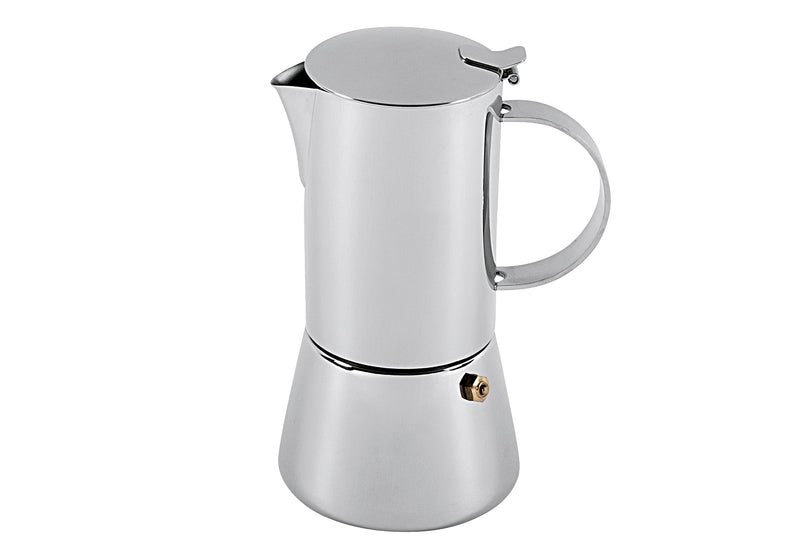CILIO Espressokocher Aida 6 Tassen Edelstahl poliert 21cm Ø10,5cm