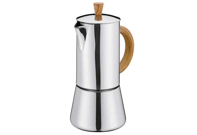 CILIO Espressokocher FIGARO Edelstahl 6T Olive