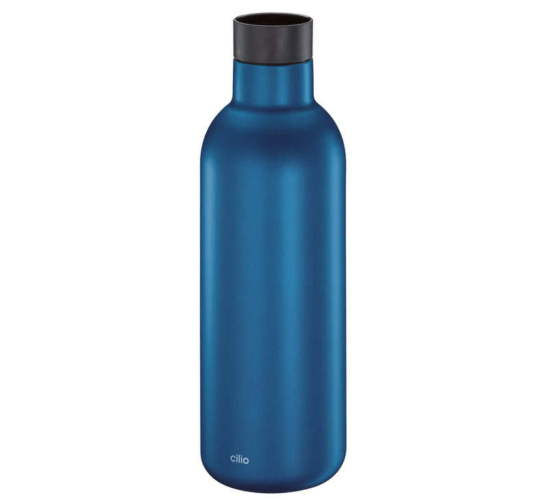 CILIO Isoliertrinkflasche Deluxe 650ml blau matt