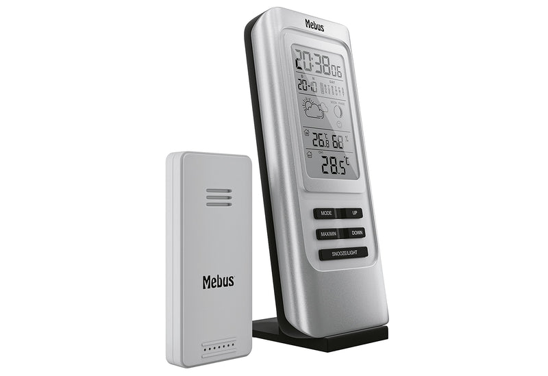 MEBUS Funk-Wetterstation 17x7,4x7cm