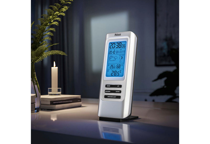 MEBUS Funk-Wetterstation 17x7,4x7cm