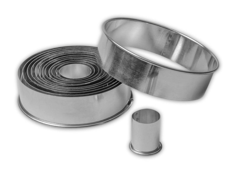 STÄDTER Ausstecher Ringe / Kreise Ø2,5-11cm glatt 14-teiliges Set