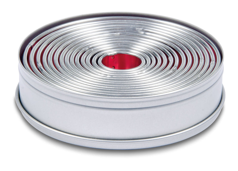 STÄDTER Ausstecher Ringe / Kreise Ø2,5-11cm glatt 14-teiliges Set