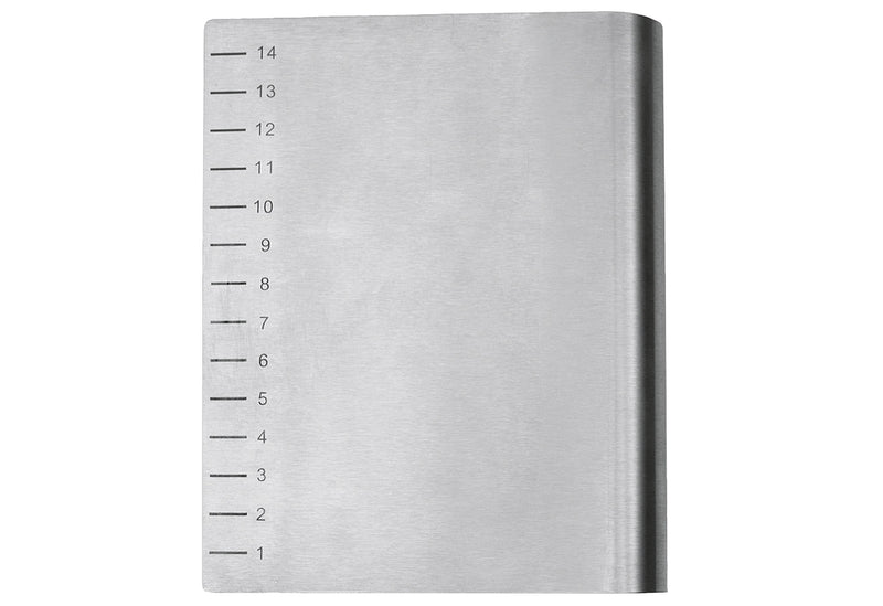 STÄDTER Profi-Teigkarte 15x12cm Edelstahl