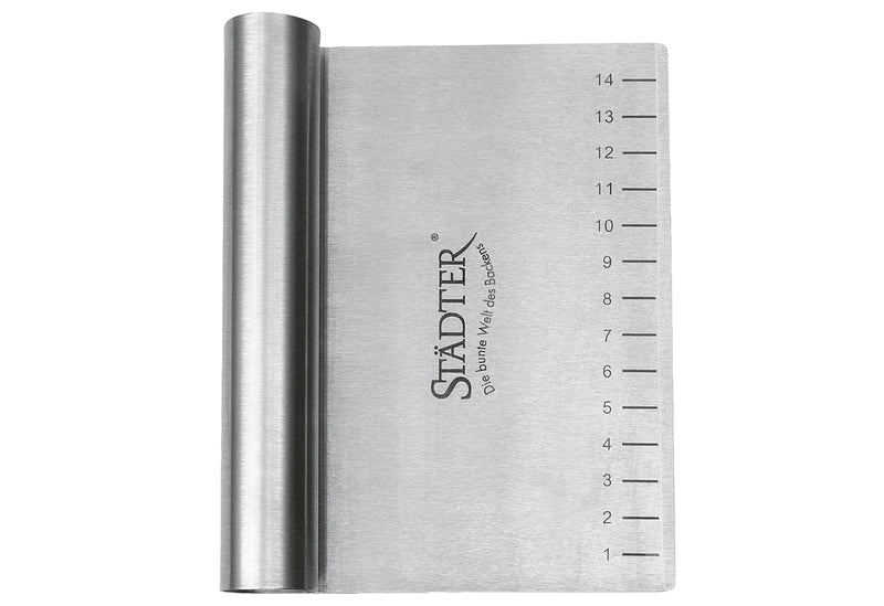 STÄDTER Profi-Teigkarte 15x12cm Edelstahl