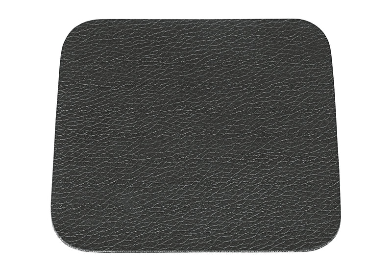 ASA Glasuntersetzer Lederoptik schwarz 10x10cm 4Stück