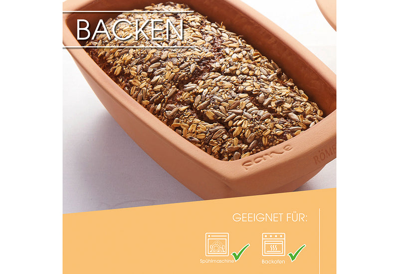 RÖMERTOPF Brot- und Kuchen-Backform Medi Kastenform
