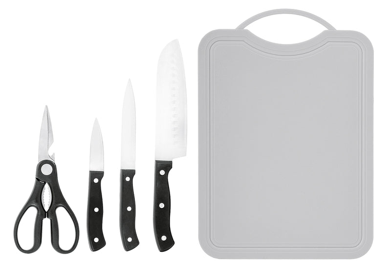 HI Messer-Set mit Schneidbrett 5teilig