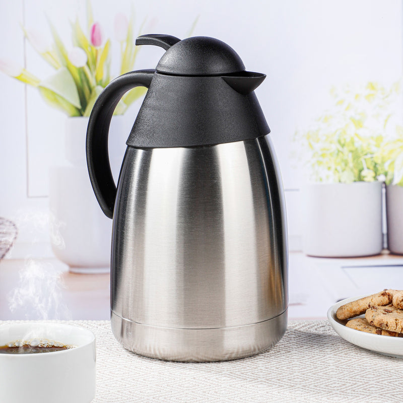 HI Isolierkanne Einhandautomatik Edelstahl 1,5l