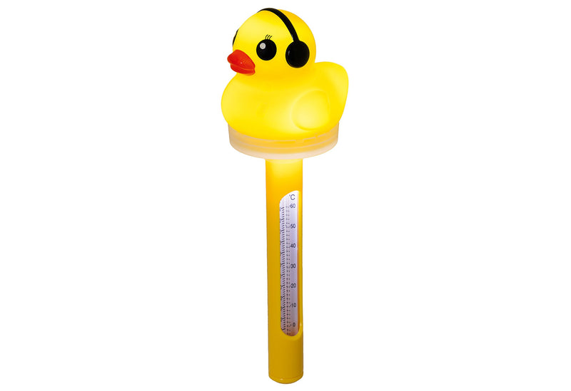 HI Solarbetriebener Thermometer Ente 7,6x24,1cm