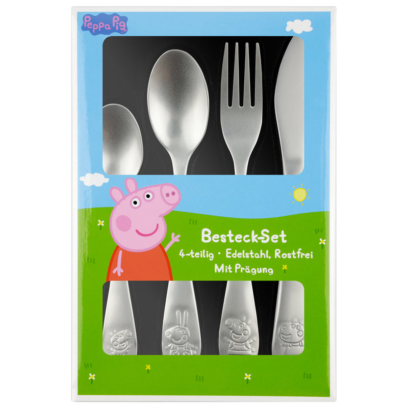 P:OS Edelstahl-Besteckset Peppa Pig 4tlg.