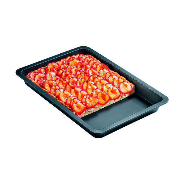 ZENKER Backblech für Obstkuchen 42x29x5cm schwarz
