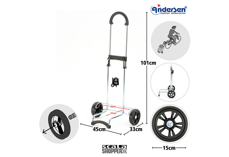ANDERSEN Einkaufsroller Scala Shopper Walker schwarz