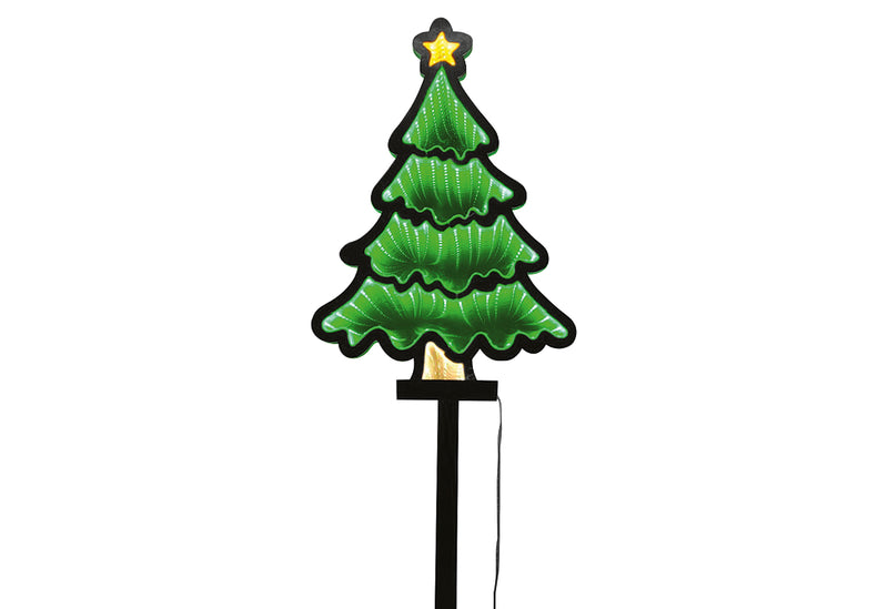 F-H-S Tanne mit Infinity Effekt 132LED H40cm IP44 m Timer