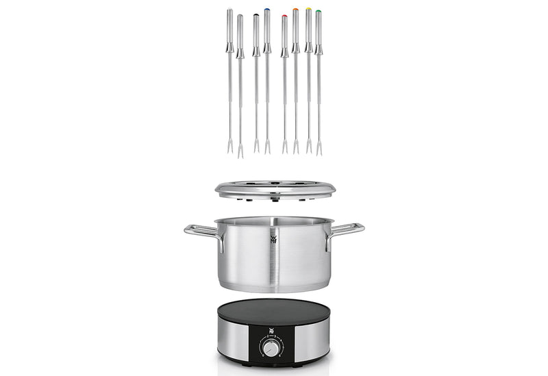 WMF Fondue Lono für bis zu 8 Personen 1,5 l 1500 Watt Cromargan matt
