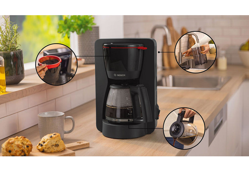 BOSCH Kaffeemaschine TKA2M113 MyMoments 10 Tassen schwarz