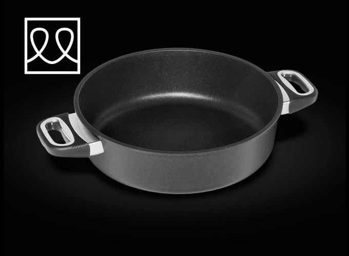 AMT Schmortopf Induction mit Griffen Ø28cm schwarz