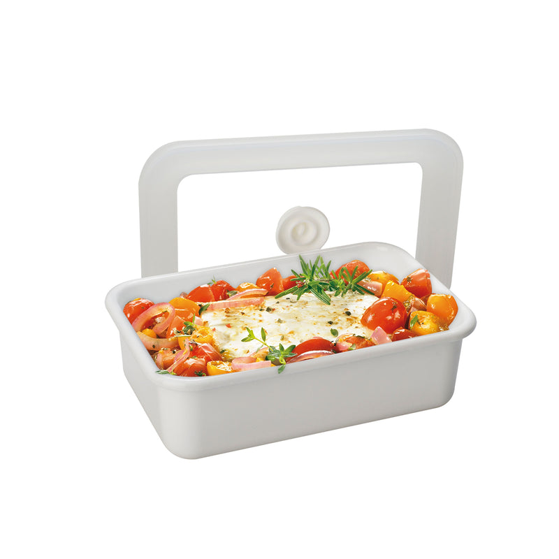 Vakuum-Emailledose, M flach, 0,74L