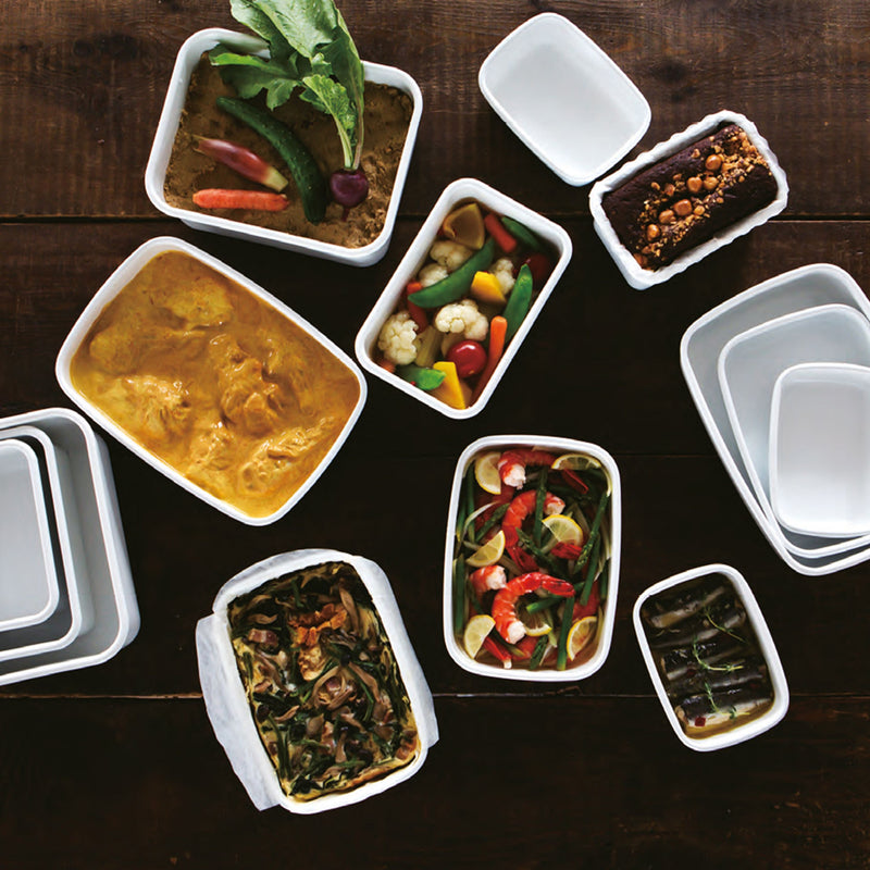 Vakuum-Emailledose, L flach, 1,35L