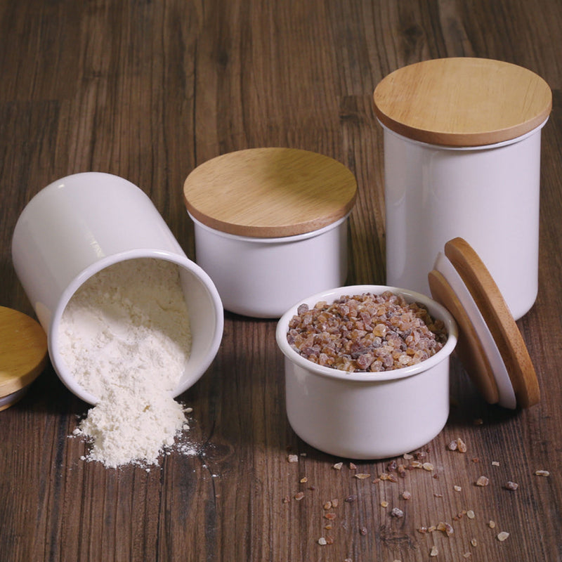 Vorratsdose mit Holzdeckel, 0,42L