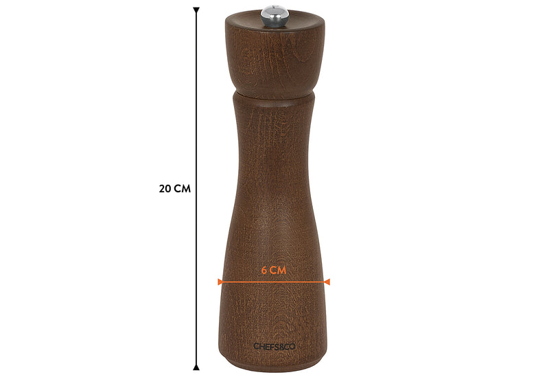 CHEFS&CO Pfeffer-/Salzmühle Buche lackiert 20cm