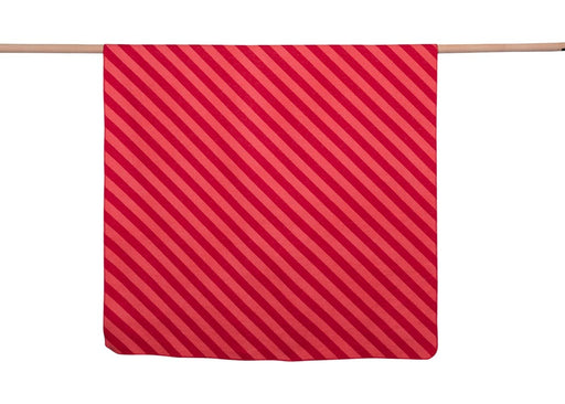 Flanelldecke "Diagonale Streifen" rot / 200x140 cm
