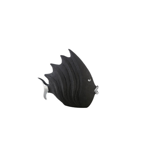 Figur"Fisch"schwarz,H26L29cm,Poly