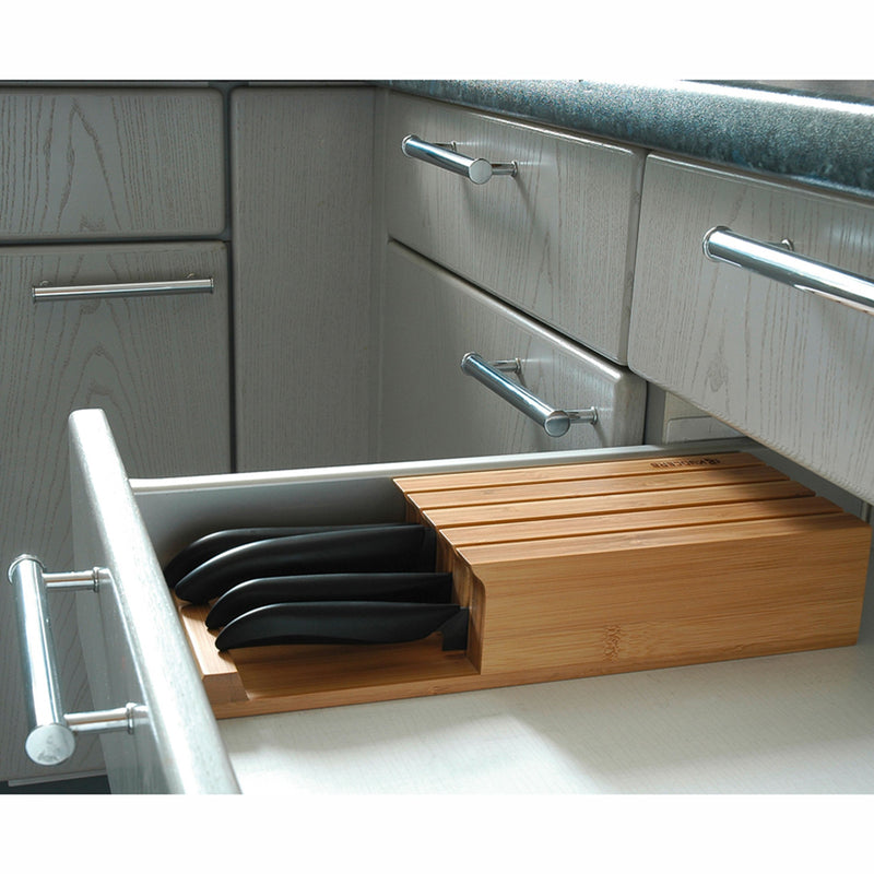 3in1 Bambus-Messerblock für bis zu 4 Messer