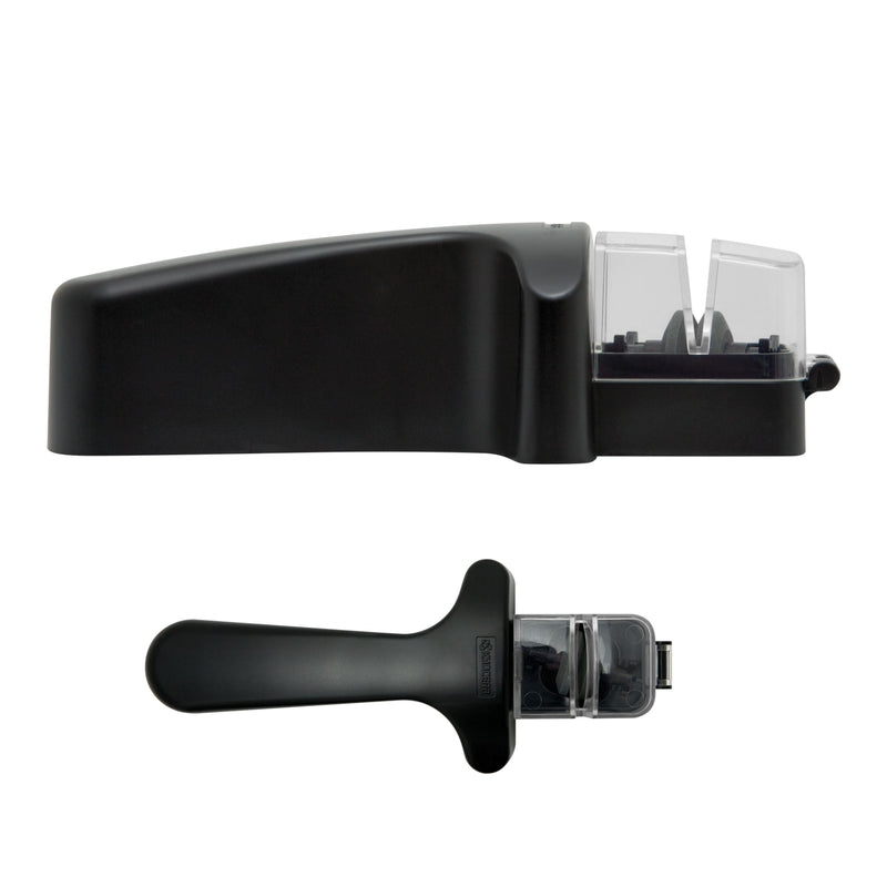 Messerschärfer mit Keramik-Schleifscheibe für Stahlklingen