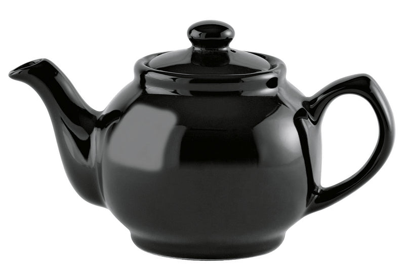 Teekanne klassisch, schwarz, 6 Tassen