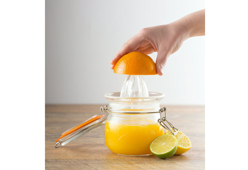 Orangenpresse aus Glas mit Glas, 500 ml