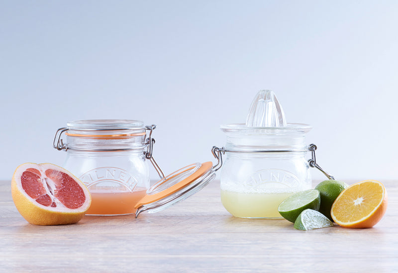 Orangenpresse aus Glas mit Glas, 500 ml