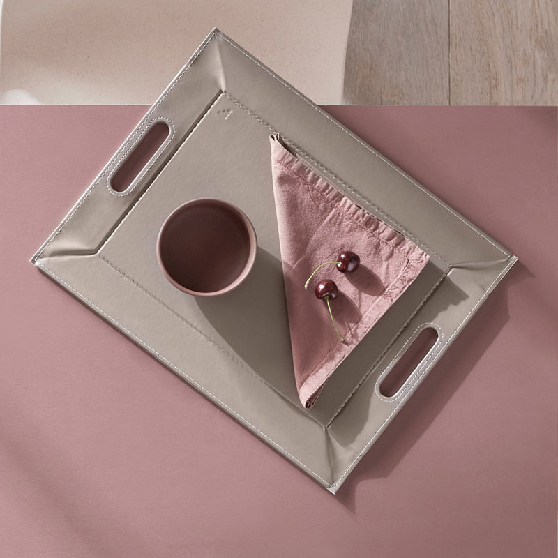 DUO - Wendetablett, Weiss/Taupe, klein