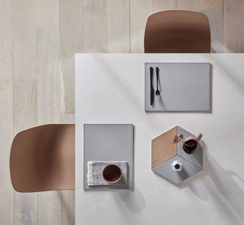 DUO - Platzset rechteckig, Schwarz/Grau