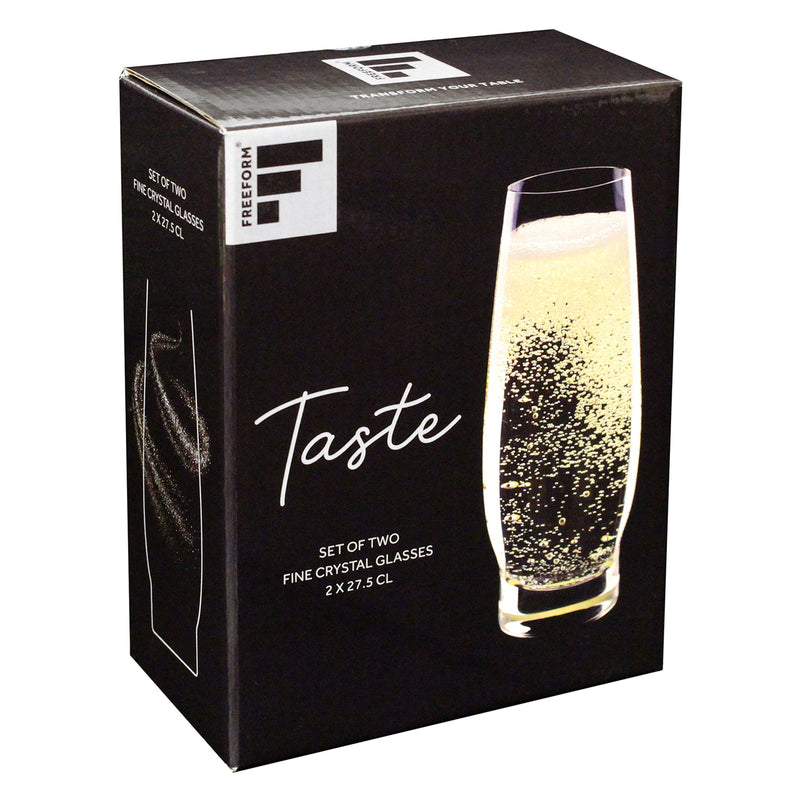 Sekt-Glas ohne Stiel, 275ml, 2er Set