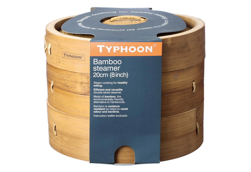 TYPHOON Asia Bambusdämpfer Bambusholz 3teilig