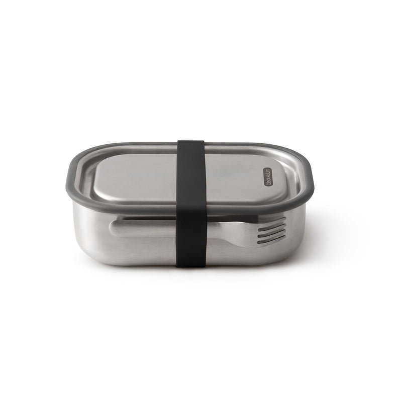 Edelstahl Lunchbox, groß, Schwarz 1000 ml