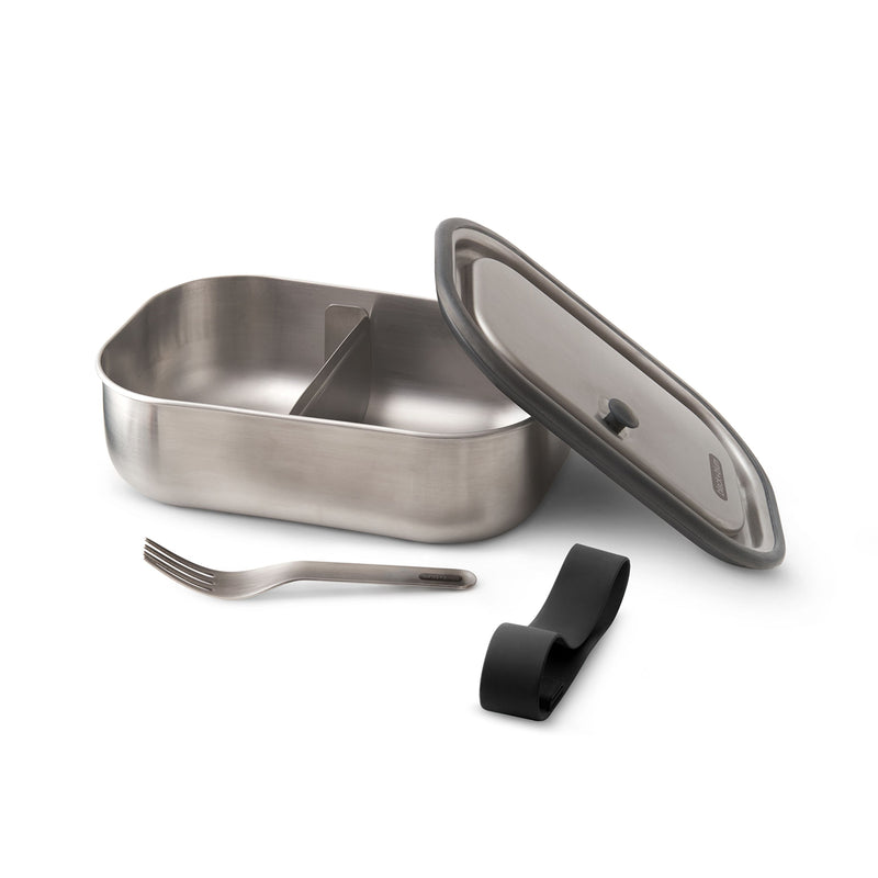 Edelstahl Lunchbox, groß, Schwarz 1000 ml