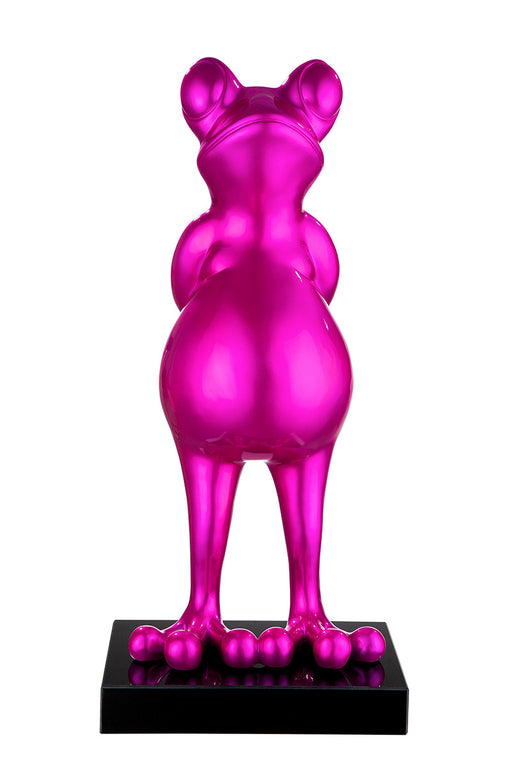 Poly Skulp."Frog"pink metallic