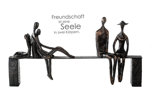 Skulptur"Leisure"bronce/schw,L45cm